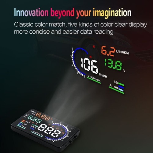 Head Up Display Digital Navigation Speedometer Overspeed Alarm Meter Projector - Picture 6 of 8