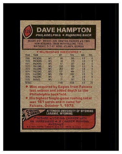 1977 TOPPS FOOTBALL #1-300 YOU PICK SEE PHOTOS OF EVERY CARD STARS *NEW LISTING* - Picture 181 of 433