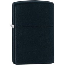ACCENDIN LIGHETER BENZINA ZIPPO 218  REGULAR BLACK MATTE MADE USA