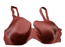 Curvation Pink Lightly Lined Full Figure Adjustable Straps Wire Free Bra Sz 40C