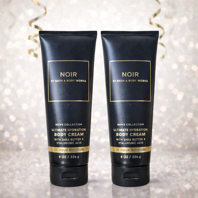 Bath & Body Works - Noir Men's Ultimate Hydration Body Cream 8 oz [2 Pack]