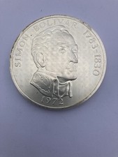 Panama 20 Balboas 1973 Silber