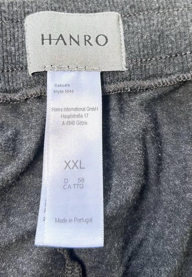 Hanro Mens Knit Lounge Pants Grey XXL  - Image 4 of 4
