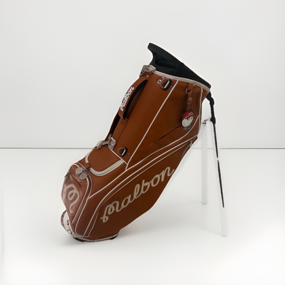 再入荷●Malbon Golf キャディバッグ ベージュワインレッド Malbon Golf Caddy Bag Stand With Cover - Brown | eBay