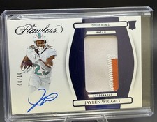 2024 Panini Flawless - RPA Jaylen Wright #RPA-JWT Sapphire /10 Rookie Auto RC