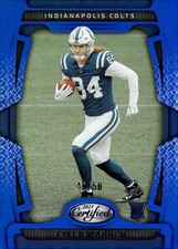 2025 Panini Certified #113 Tyler Warren Mirror Blue #/50