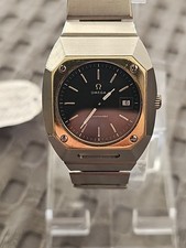 OMEGA Seamaster Mariner Vintage Quartz Watch 18 Ct Gold Bezel