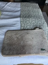 BRAND NEW  memory Foam LACOSTE bathmat  beige 29x18