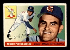 1955 Topps #77 Arnie Portocarrero VG/VGEX X3503918
