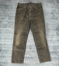 Vintage Levi's 519 Gray Corduroy Pants Men's 34x30 Made USA White Tab