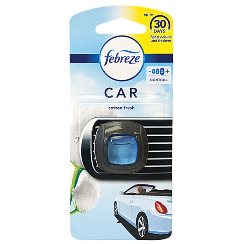 1x Febreze Car Cotton Fresh Vent Clip Air Freshener New Fragrance 1ct Fresh 4090₽