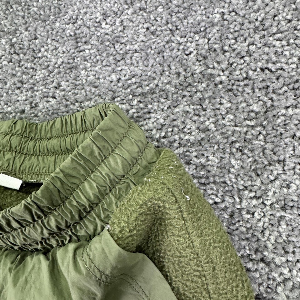 Gap Sweatpants Kids M 8 Green Fleece Cargo Elastic Waist Winter Outdoor ...