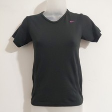 Nike Black Short Sleeve Polyester Sport T-Shirt Women's Size S