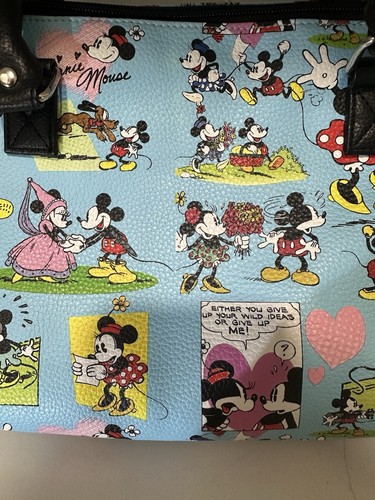 Vintage Disney Parks Bags Original Authentic Comic Purse Minnie & Mickey Satchel - Picture 5 of 13