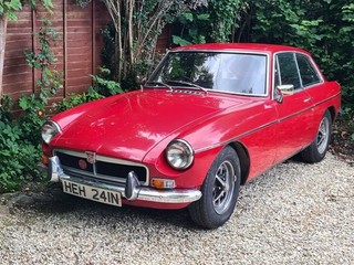 Superb 1975 Reg MGB GT 1.8 Overdrive in Damask Red Original Survivor