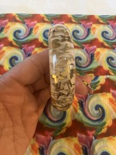 Louis Vuitton “Pearly White” Inclusion Bangle Bracelet 