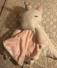 Maisie the Unicorn Lovey Plush White Pink Soothing Made by Love By Emily Large