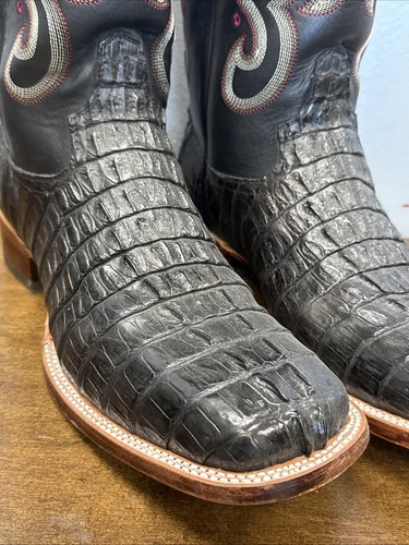 ❤️ Botas de Colección Don Cuco’s Vaquero Occidental Personalizadas Piel de Cocodrilo EE. UU. 12 - Imagen 2 de 17
