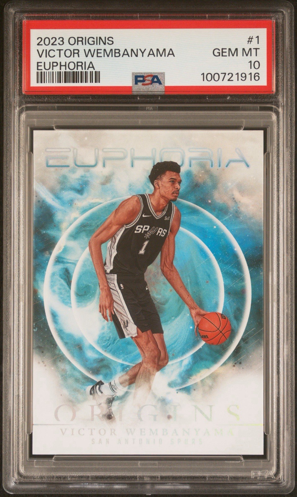 2023-24 Panini Origins - Victor Wembanyama Euphoria SP PSA 10 💎 (RC, Spurs)