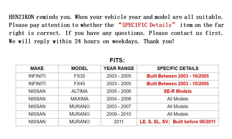 Pastillas de freno delanteras y traseras de cerámica para FX35 FX45 Nissan Máxima Altima Murano nuevas EE. UU. Foto 2 de 4