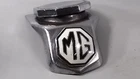 VINTAGE MG MAGNETTE  CAR BONNET BADGE MASCOT CHROME ENAMEL CLASSIC