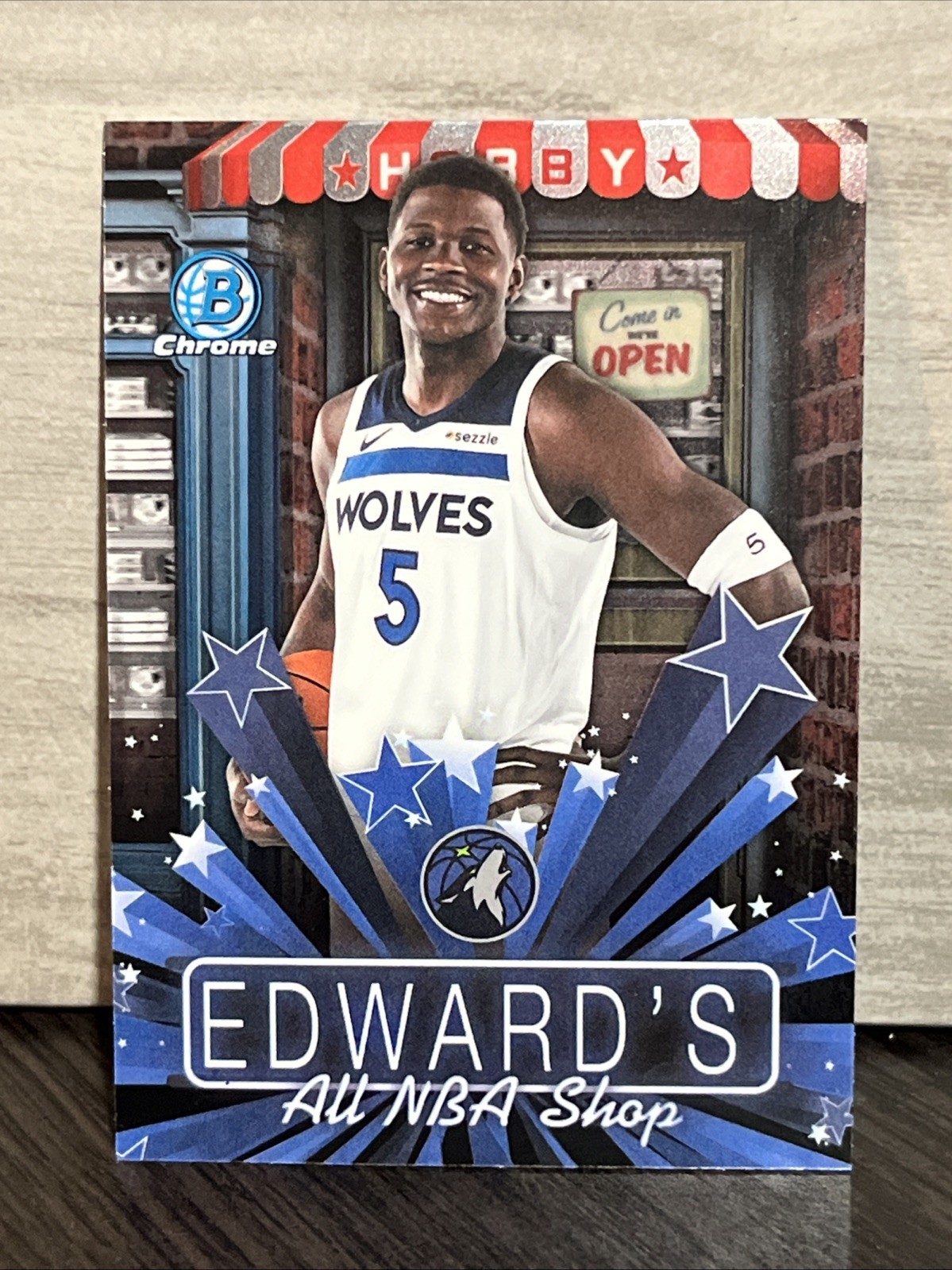 Anthony Edwards 2025-26 Bowman Hobby Stars #HS-14