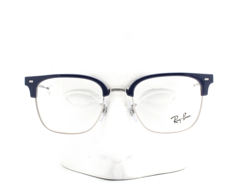 Gafas Ray-Ban RB 7216 8210 Azul sobre Gunmetal 49-20-145 Pequeñas Sin Estuche Foto 2 de 4