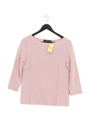 Hallhuber Women's Jumper L Pink Viscose with Cotton, Polyamide Pullover