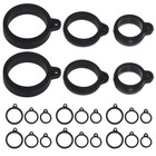 30 Pcs Anti-lost Ring Belongings Hanging Rings Silicone Mini Keyring