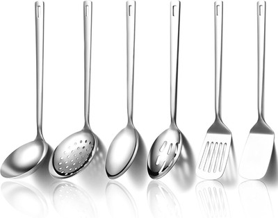 Kitchen Utensils Set 6Pcs, Stainless Steel Cooking Utensils Set, Heavy Duty Kitc