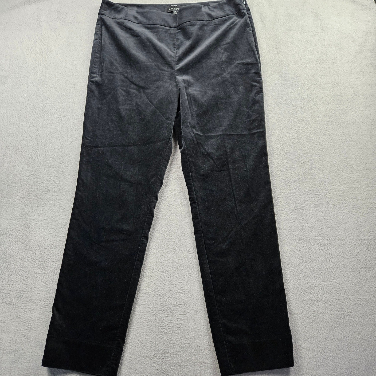 Talbots Velvet Chatham Pants Womens 12 Black