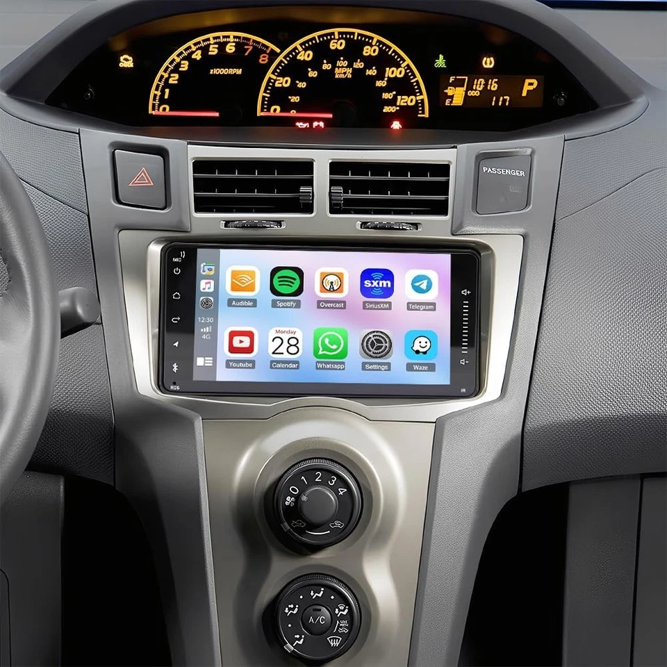 7" For Toyota Yaris 2007-2011 Carplay Android 15 Car Stereo Radio GPS Navi 64GB - Image 3 of 4