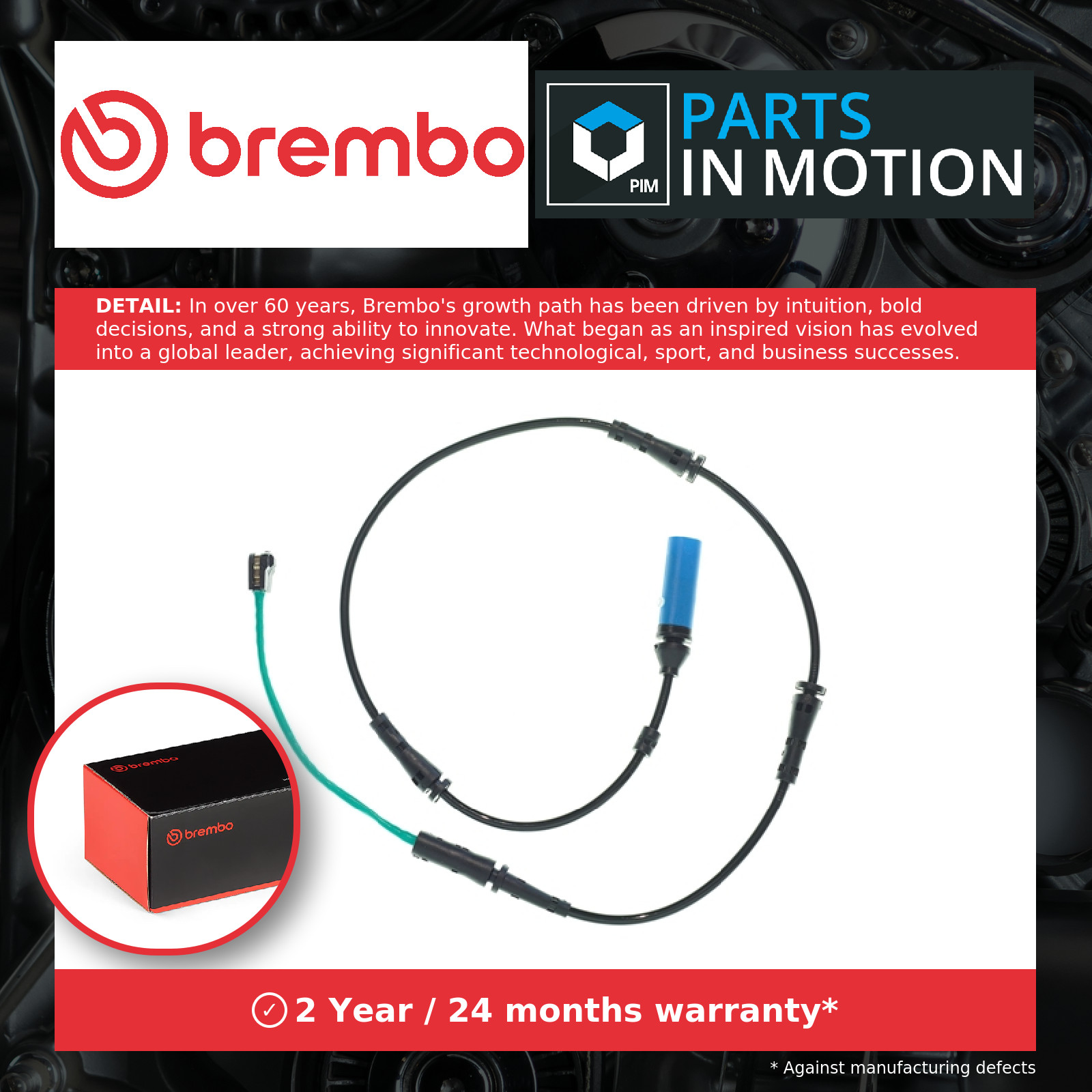 Brake Pad Wear Indicator Sensor fits BMW 840D 3.0D Rear 2018 on Warning Contact - Image 16