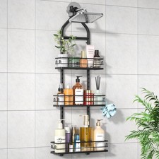 Organizador de ducha colgante de 3 niveles, organizador ducha colgante ajustable