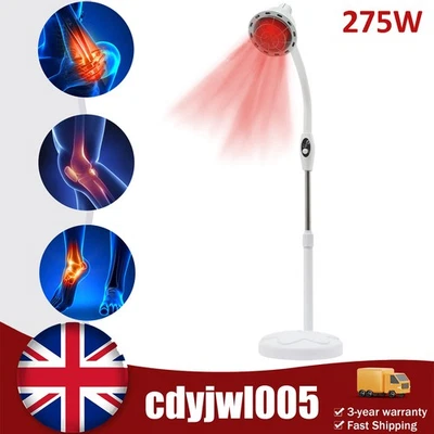 Floor Standing Near Infrared Therapy Heat Lamp Health Pain Relief 275W