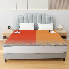 Electric Mattress Pad Queen Size 60"x80",6 Heating Levels 1-10 Hour Auto Sh...