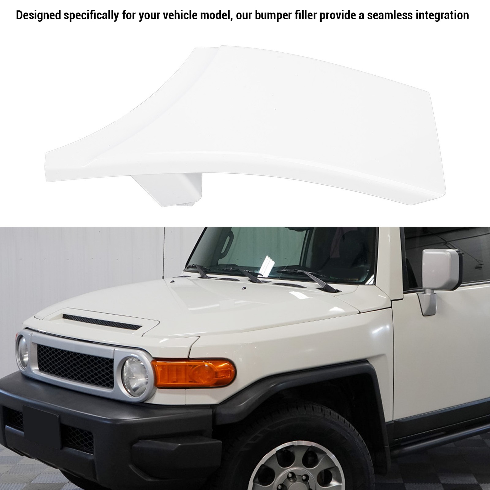Front Bumper Filler Impact Resistant Front Bumper Cover Spacer Panel For FJ BAJ