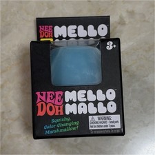 Nee Doh Mello Mallo Squishy Stress Fidget Color Changing Brand New - Blue