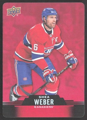 Shea Weber 2020-21 Upper Deck Tim Hortons Red Die Cut #DC-20 Montreal Canadiens