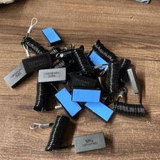 Lot Of 13 3.3 ft Retractable Remote Control Cable Security Lock Adhesive