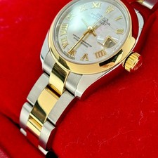 Rolex Lady-Datejust 26mm Mother Of Pearl Dial Box Paper 18K Yellow Gold Two Tone 6
