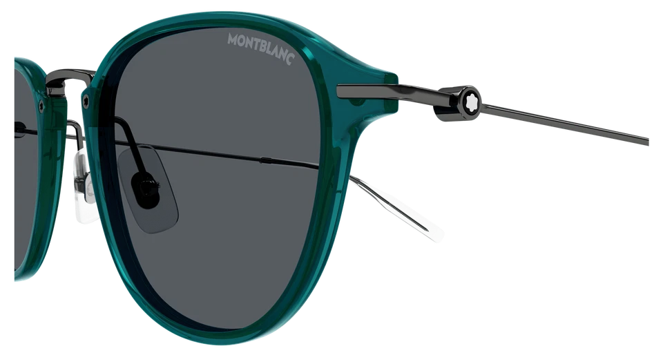 NOVO Óculos de Sol Mont Blanc MB0155S-007 51mm 100% Autêntico - Imagem 2 de 4