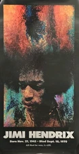 Jimi Hendrix Original 1970 Vintage Memorial Poster "All That He Was, Is Still"