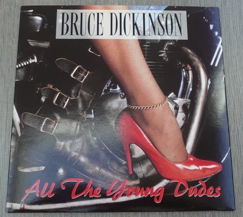 Bruce Dickinson (Iron Maiden)  ALL THE YOUNG DUDES 1990 UK 7" P/S PLAYS MINT HEA