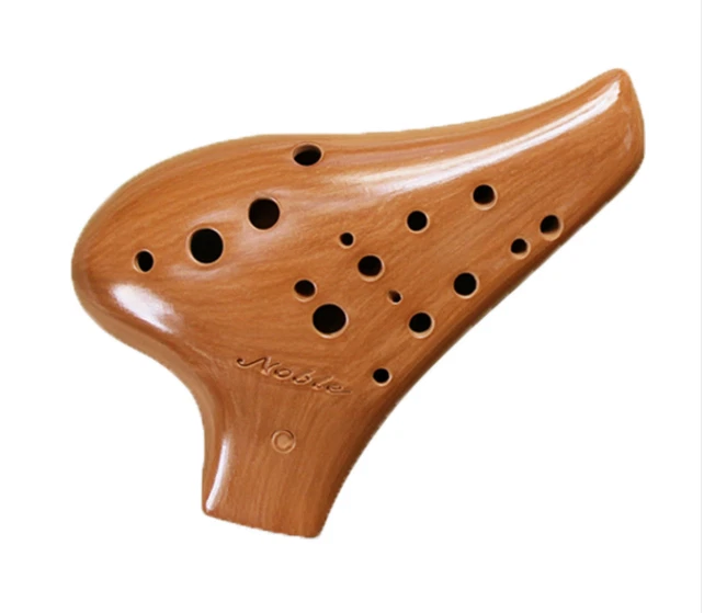 Korean Noble Noble Ocarina Double AC Brown Ceramic 16× 10 cm - Image 1 of 2