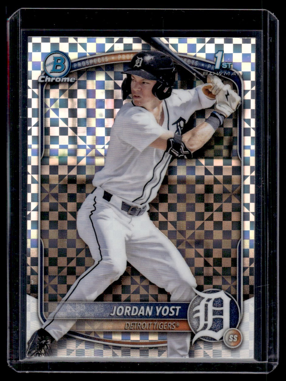 2025 Bowman Draft Chrome X-Fractor Jordan Yost Detroit Tigers #BDC-162
