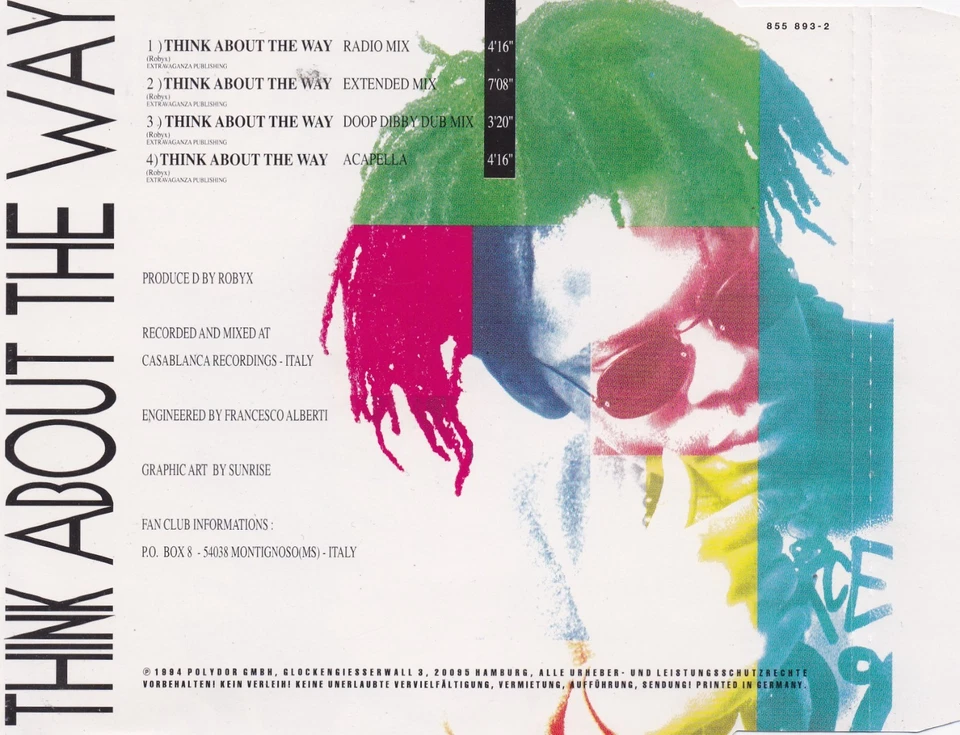 ICE MC - Think About The Way  (4 Track  Maxi CD) - Bild 2 von 2