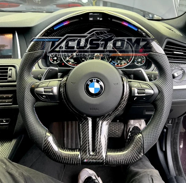 BMW Carbon LED Steering Wheel F10 F20 F30 F40 F80 M 1 2 3 4 5 - Image 2 of 4