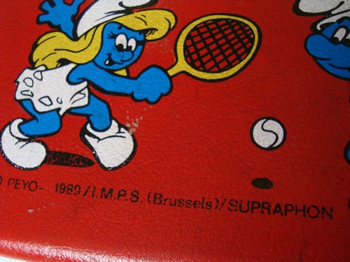 Vintage The Smurfs Holzkoffer Schultasche Peyo 1989 I.M.P.S. (Brüssel) - Bild 4 von 11