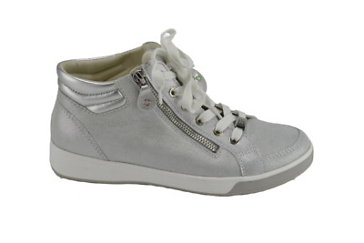 ara Damenschuhe Knöchelschuh weiss/silber Leder